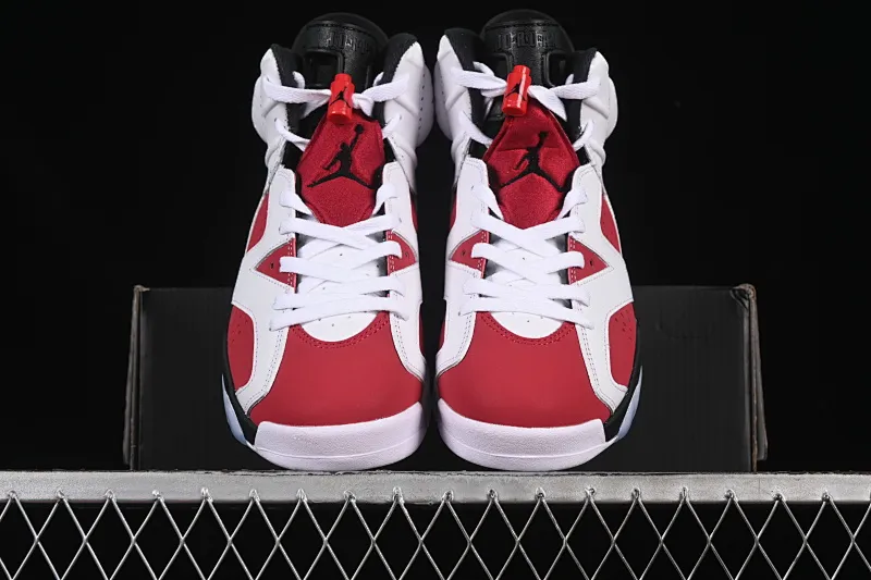 All categories Air Jordan Jordan series basketball shoes Air Jordan 6 F version Air Jordan "Carmine" AJ6 Joe 6 Rouge White and Red Replica high-top basketball shoes CT8529-106